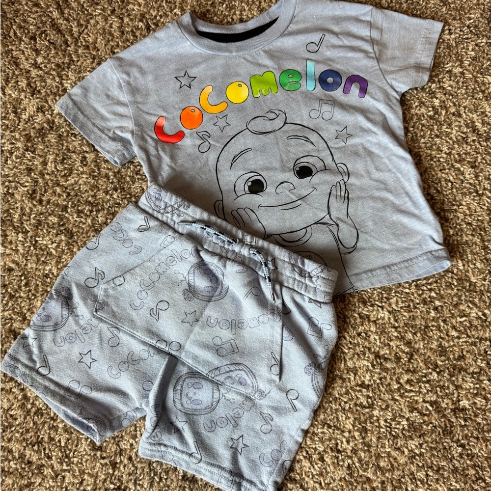 Cocomelon Blue Matching Short and Tee set